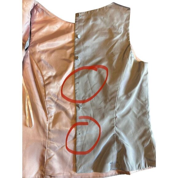 Jessica McClintock bridal millennium 2000 lavender iridescent 2 piece gown 6 - Picture 8 of 12